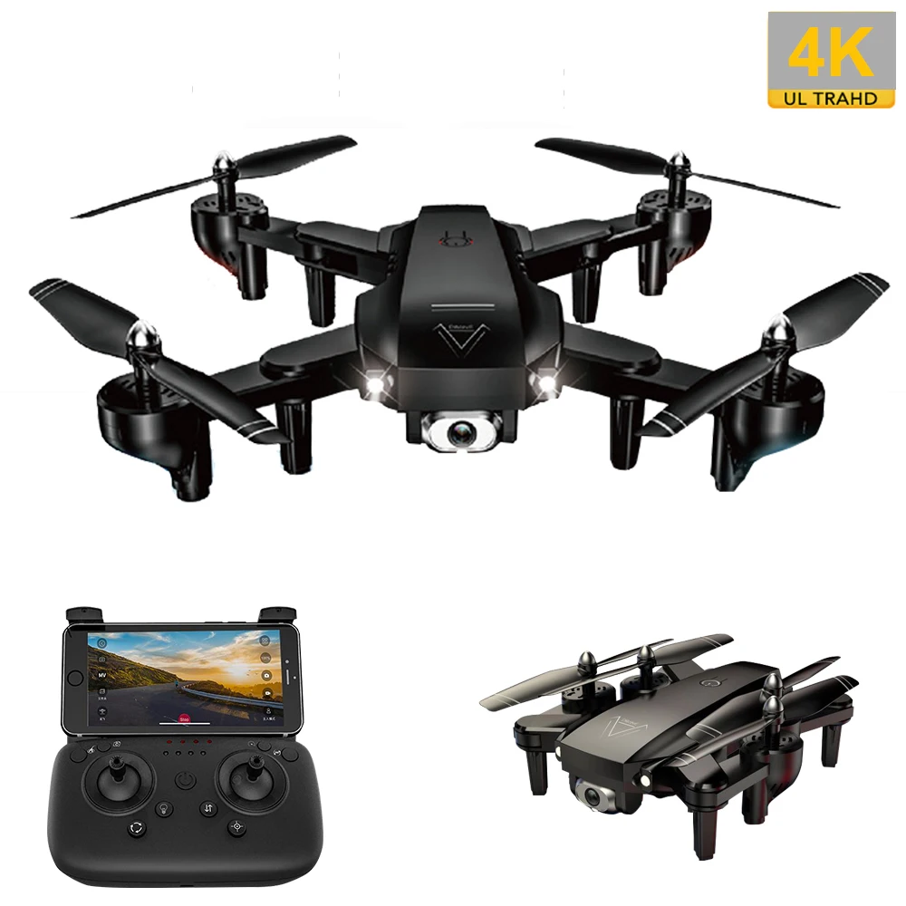 Новый следуй за мной WIFI FPV Квадрокоптер RC Дрон с 4K/1080P HD широкоугольной камерой