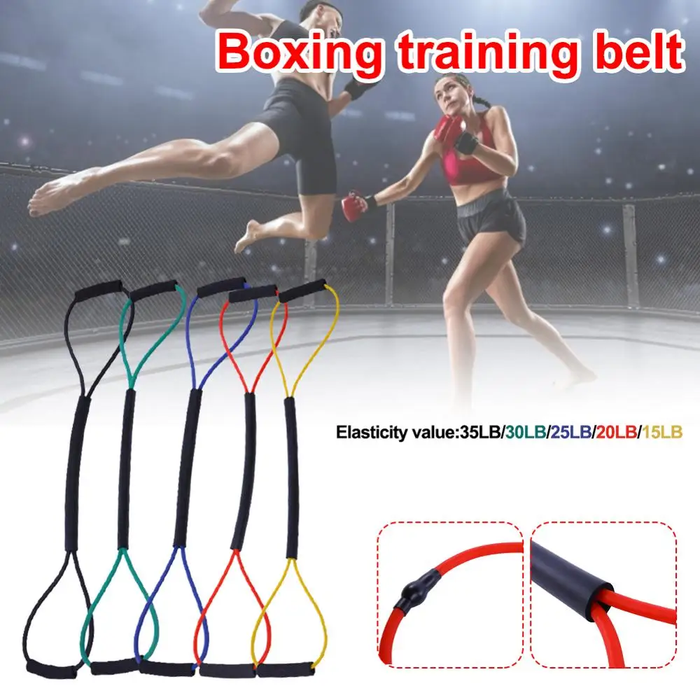 

MMA Shadow Boxing Resistance Band Rubber Speed Training Pull Rope Muay Thai Karate Crossfit Workout Power Strength Equipment