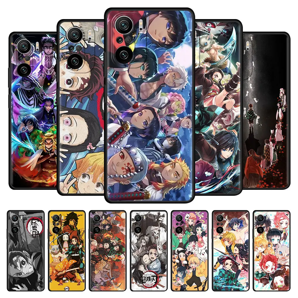 

Demon Slayer Anime Cartoon Case For Xiaomi Redmi Note 9S 9 8 8T 7 10 Pro Silicone Sac 9C 9A 8A 7 7A K40 Soft Back Phone Cover