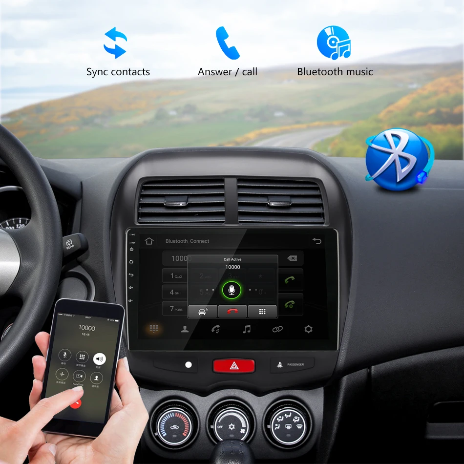 2G+ 32G Android автомобильный радио мультимедиа Navi плеер 2 din dvd для Mitsubishi ASX 2010- CITROEN C4 peugeot 4008 gps навигация