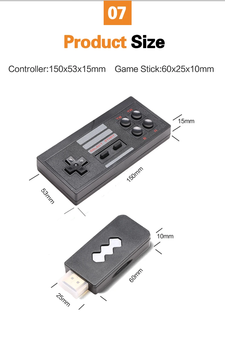 EMX-41 USB Беспроводная портативная ТВ Видео игровая консоль встроенный в 568 цифровая Классическая игра 8 бит видео консоль Поддержка HDMI выход