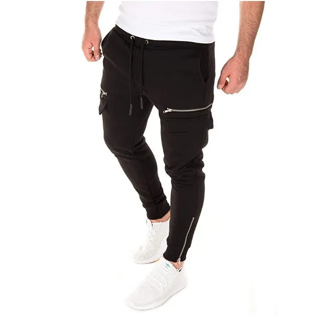 

casual sports ankle zipper pants 2020 men's pants slim men's pants