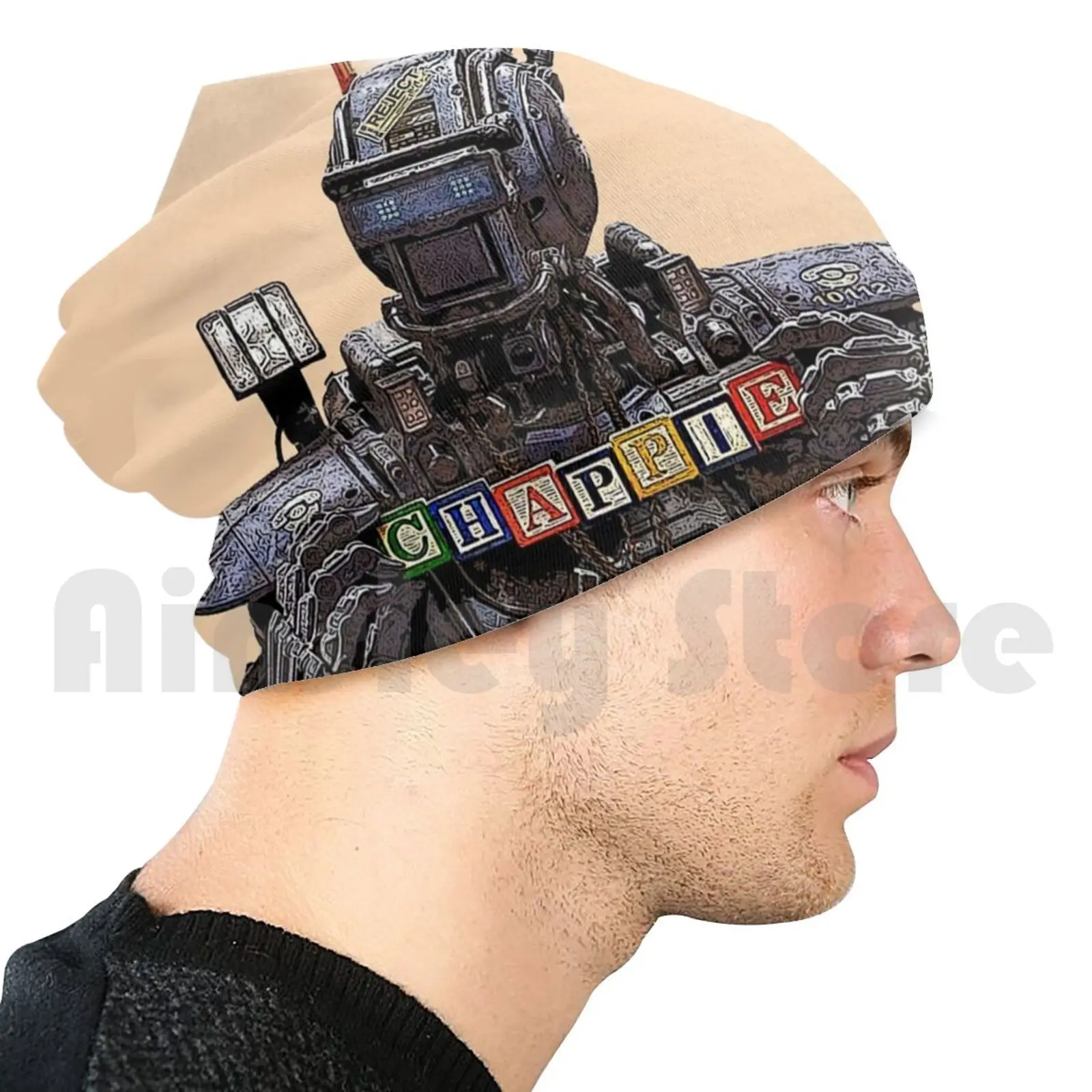 Шапки Chappie пуловер шапка Удобная кино робот вдохновение крутая забавная дроид |