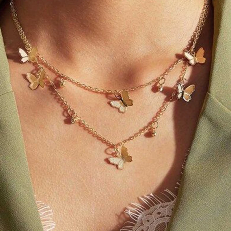 

SUMU Bohemian Necklaces For Women Multilayer Fashion Pearl Pendants Necklace Portrait Chokers 2021 Trendy New Jewelry Gift