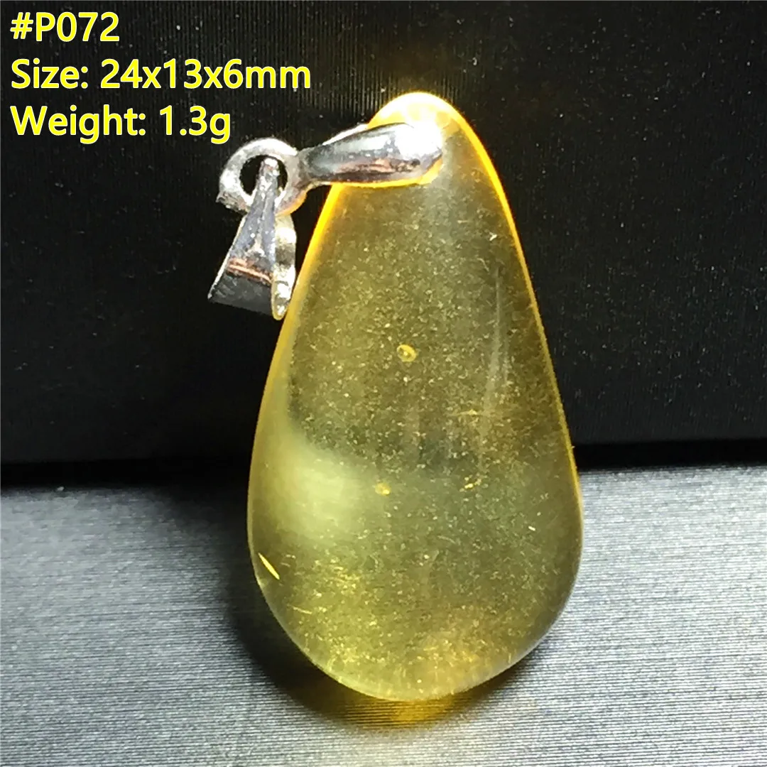 

Подвеска из натурального желтого янтаря, 24x13x6 мм