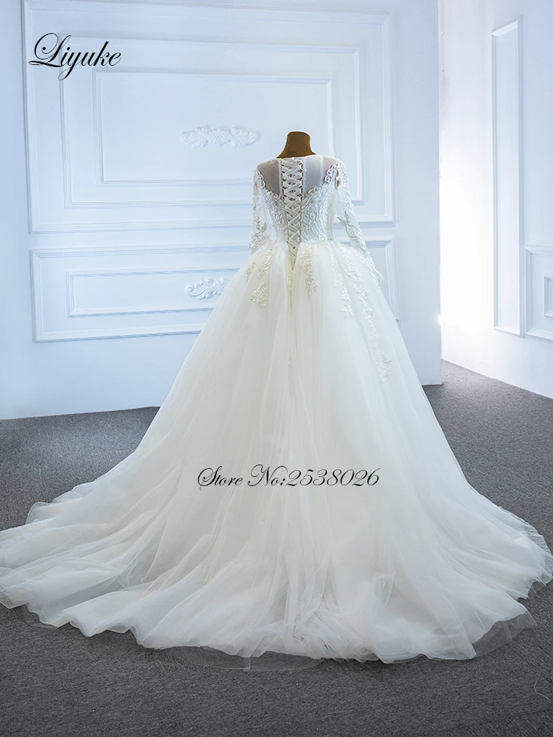 Liyuke с овальным вырезом пышная съемная тюлевая юбка в сетку лаковое свадебное