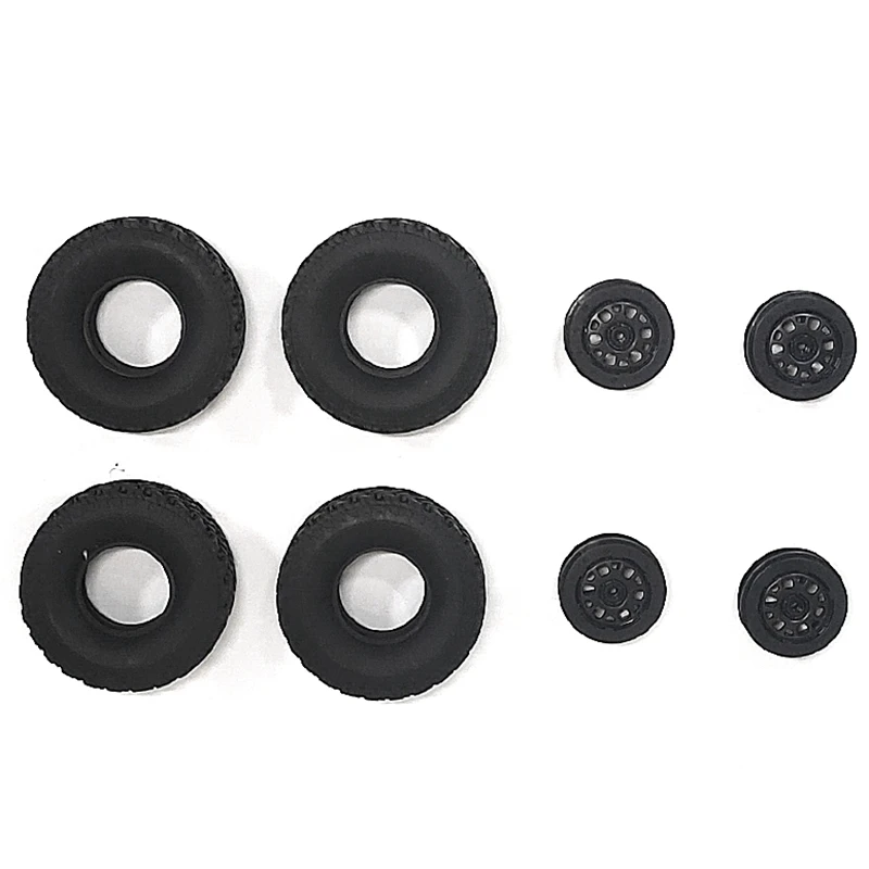 

New Upgrade Rubber Track Tires Spare Parts with Wheel Rim,for MN90 MN91 WPL C14 C24 RC Car Truck Wheels