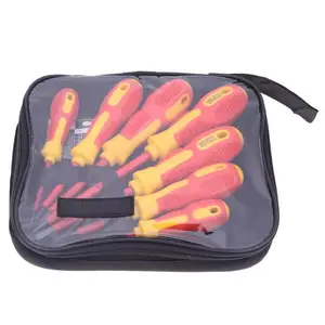 Набор отверток с изоляцией, Выдерживаемое напряжение 1000 В, прецизионные магнитные крестообразные шлицы, для ремонта электрика, ручной набор инструментов