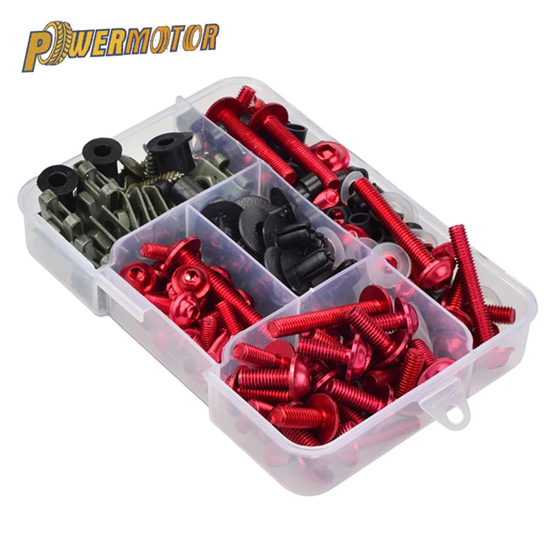 177 шт. Мотоцикл ветрового обтекателя средства ухода за кожей болт для Honda CBR 600 F F2 F3