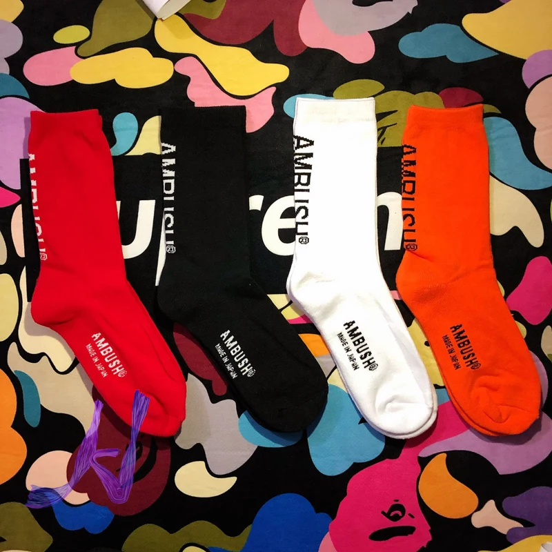 

Men's Women's Ambush Socks High Quality Cotton Sweat-absorbent Sports Socks Ambush Street Couples Socks
