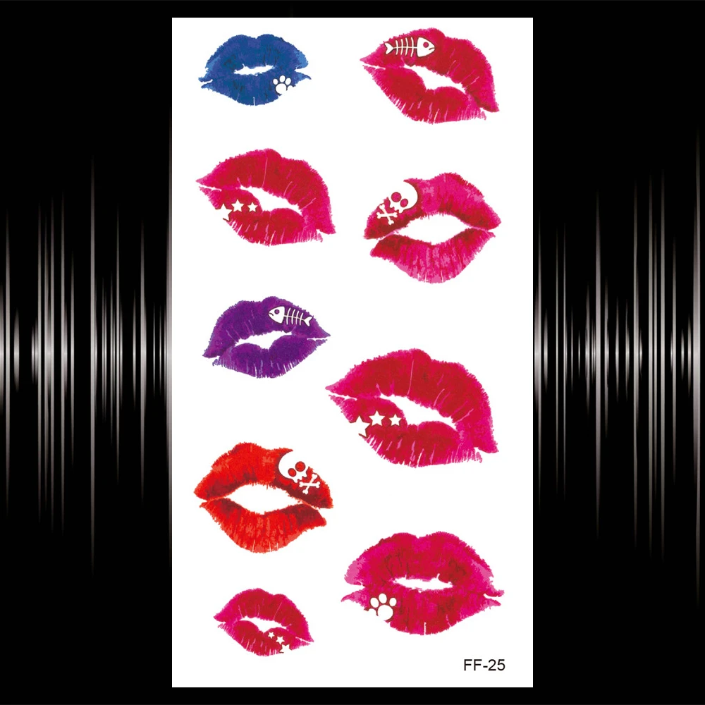 Временные татуировки Русалочки для женщин Бесконечные Черные розы наклейки