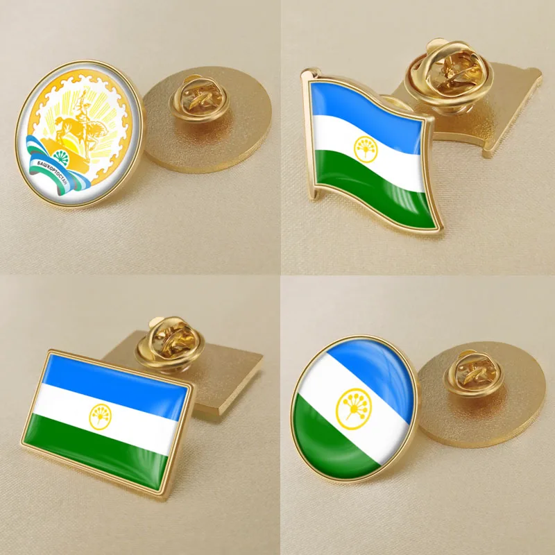 

Republic of Bashkortostan of Russian Federation Flag Lapel Pins Broochs Badges