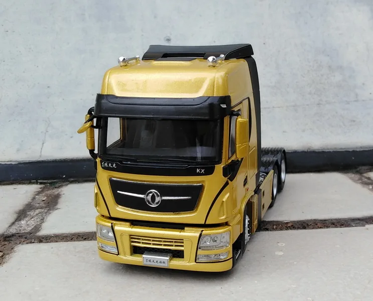 Сплав модель украшения 1:43 Масштаб Dongfeng Tianlong H7 для трактора, прицепа, грузовика литья под давлением игрушка модель для коллекции, подарок
