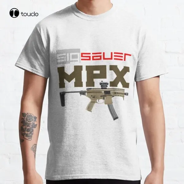 

New Sig Sauer Mpx Classic T-Shirt Tee Shirt 100% Cotton Summer For Man Custom Aldult Teen Unisex Digital Printing Tee Shirt