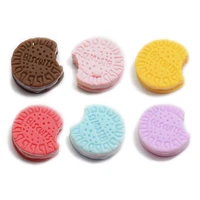 diy resin cookies sandwich biscuits cabochon charms ornament food craft pendants decoration jewelry making play dolls