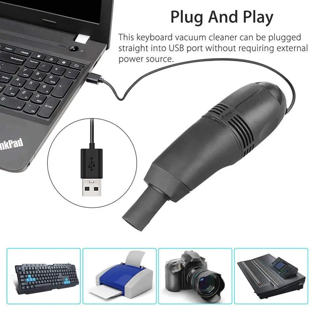 

Laptop Mini Brush Keyboard USB Vacuum Cleaner Designed Use Keyboard Computer Phone For Cleaning Computer Tools Top Q6D8