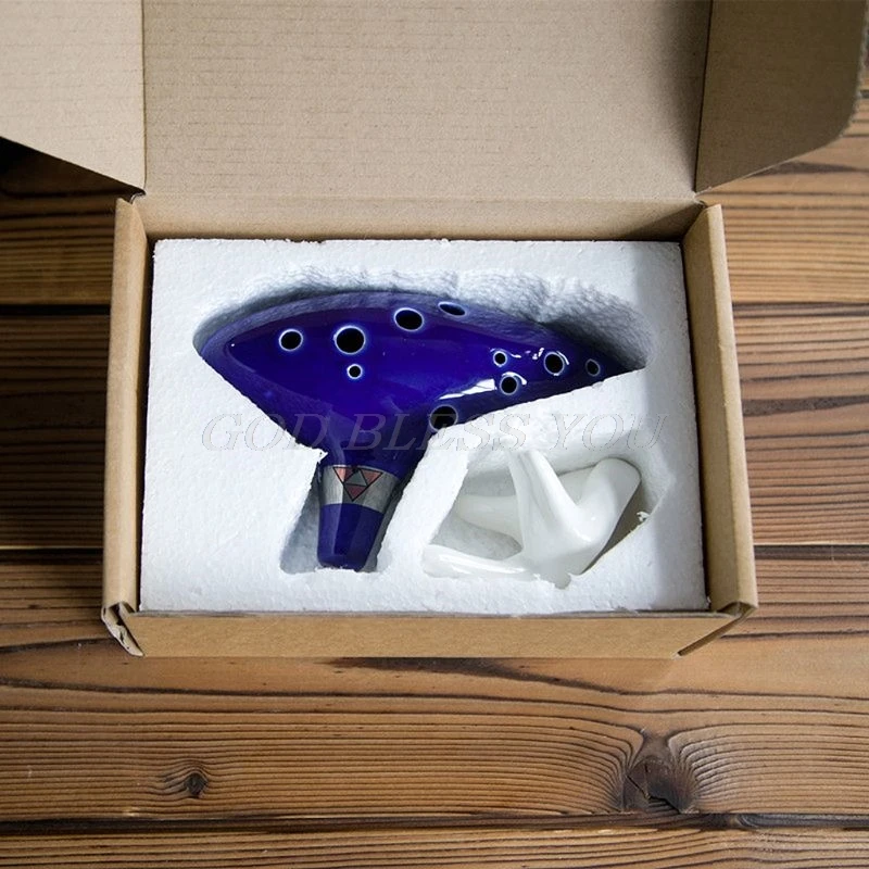 12 Hole Ocarina Ceramic Alto C Legend of Flute Music Instrument Drop Shipping | Спорт и развлечения