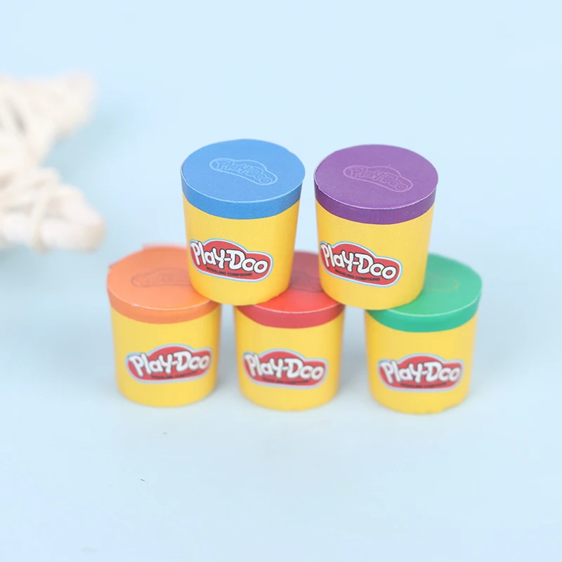 

1 Набор миниатюрный разноцветный глиняный набор для кукольного мини-домика, аксессуары для кукольного домика