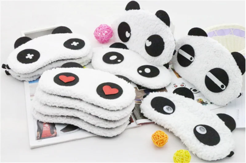 Новинка милые белые рандомные очки для лица затеняющие глаза хлопковые сна маска