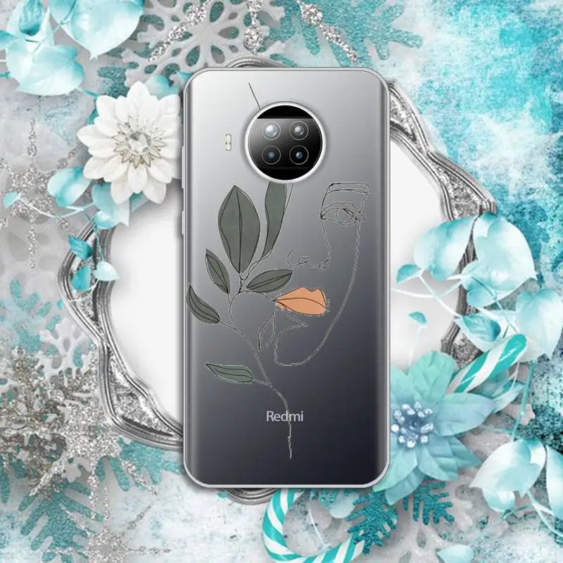 

Abstract Geometry Phone Case Transparent for Xiaomi Redmi note 10 t 8 9 pro lite 11 Huawei P honor 8 10i 20 30 40 smart 2019