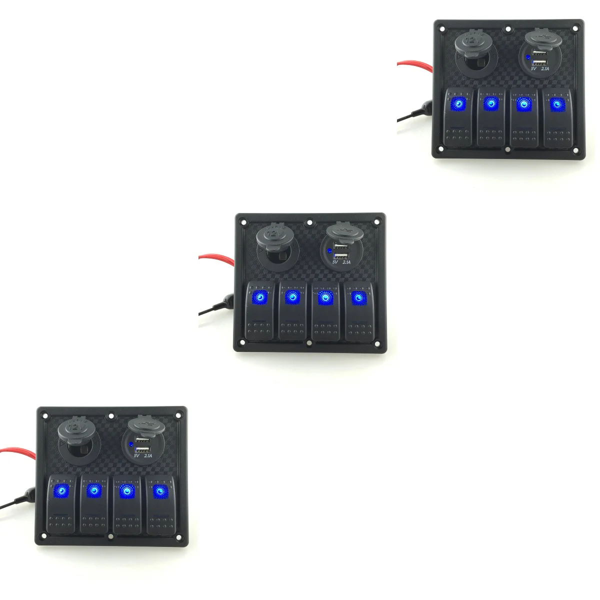 

3 шт., водонепроницаемые светодиодные переключатели 12-24 В постоянного тока