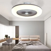 minimalism intelligent ceiling fans lights bluetooth remote control inverter lamp bedroom living room lighting with fan