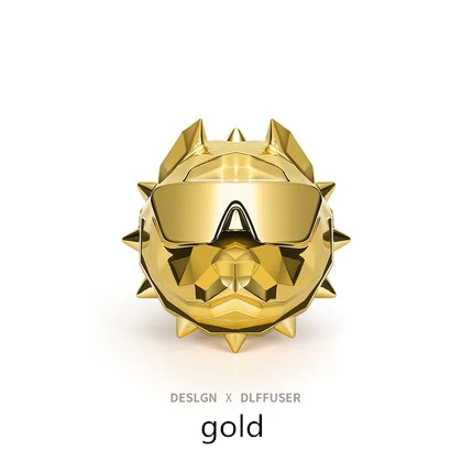 gold Бульдог, модный автомобильный освежитель воздуха, ароматизатор с клипсой, диффузор для авто, освежитель запаха, духи, аксессуары для интерьера - Название цвета: gold