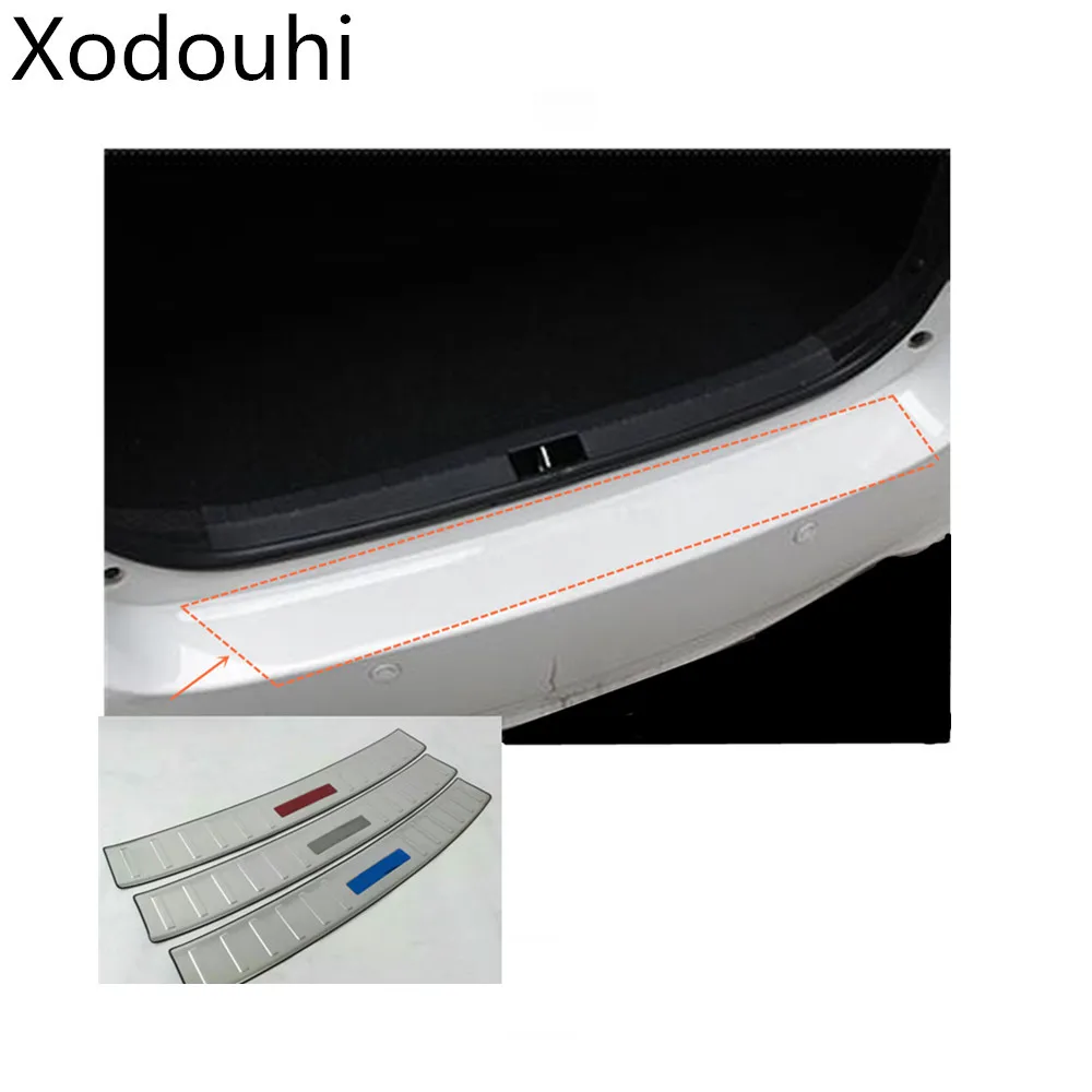 

Car outside rear back outside bumper tailgate pedal strip trim plate inner threshold For Toyota Vios/Yaris sedan 2017 2018 2019