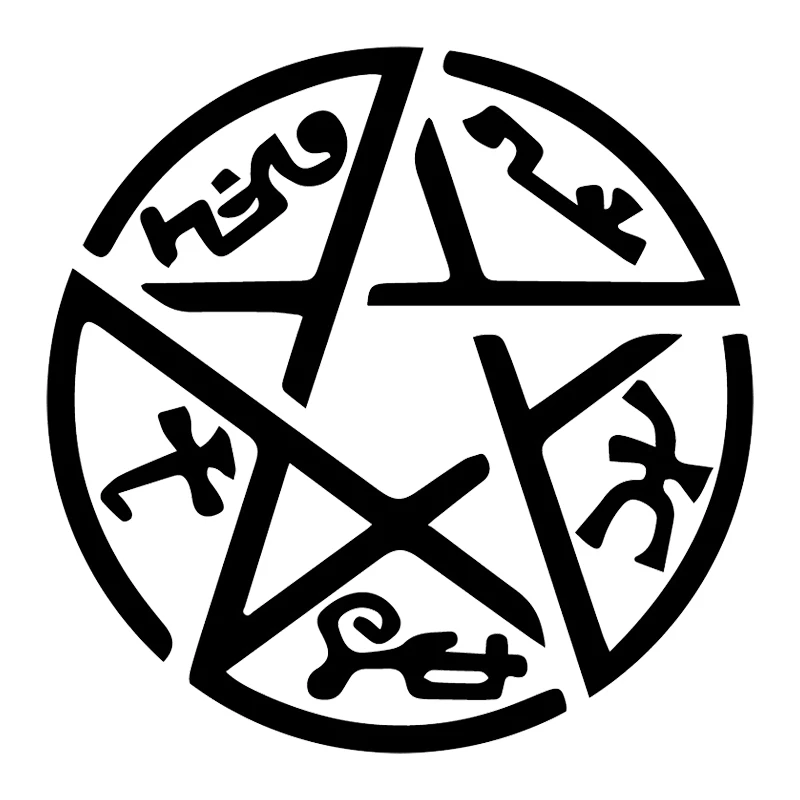 

Creative Supernatural Five-pointed Star Car Sticker PVC Bumper Windshield Accessories Laptop Decoration High Quality Auto Decal