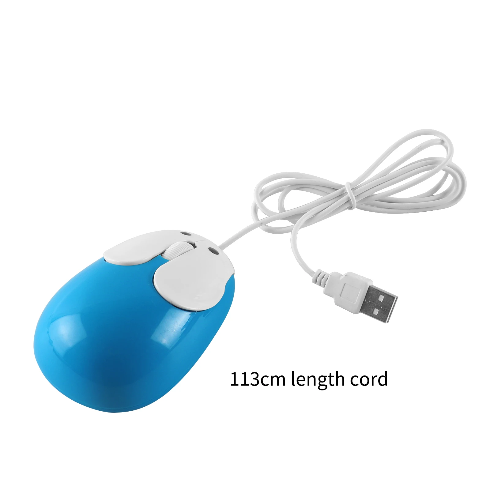 USB Проводная игровая мышь 1600dpi оптическая эргономичная мини Mause 3D с голубым