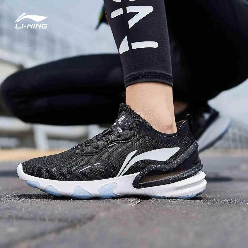 Li Ning женские ARASHI плюс подушка кроссовки для бега светильник пена поддержка