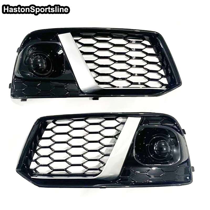 Q5 серебряные гоночные решетки передняя противотуманная фара решетка для Audi Q5L