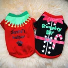 Рождественский костюм, Милая зимняя одежда для собаки, теплый мягкий аксессуар для щенка, свитер с коротким рукавом для собаки, рубашки для домашних животных