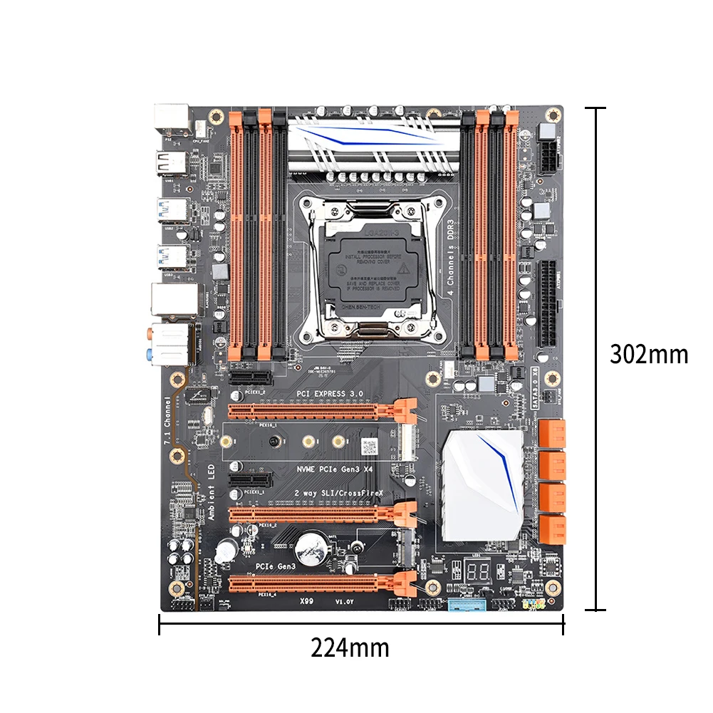 X99 Home Replacement Fast E5 2678v3 Desktop Computer Memory Office Game Stable DDR3 USB Interface Motherboard Wide Use