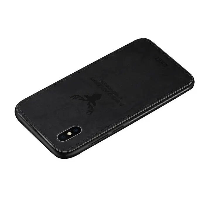 Deer style Black Горячая ткань текстура Олень 3D Мягкий ТПУ магнитный автомобильный чехол для Honor 10 Lite Встроенная Магнитная пластинка чехол на huawei Honor 10 Чехол - Цвет: Deer style Black