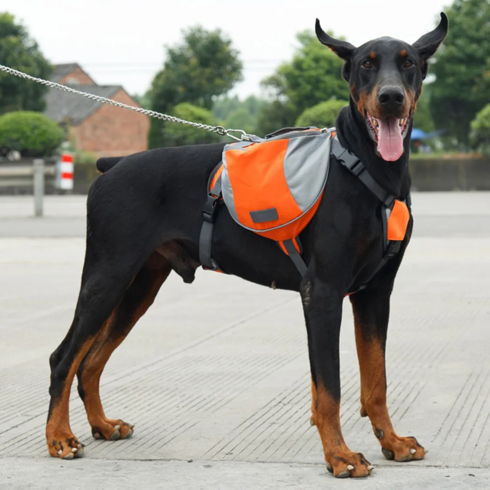 

Outdoor Dog Pannier Pack Bag for Guide Dog / Police Dog / Working Dog - Size (Orange)