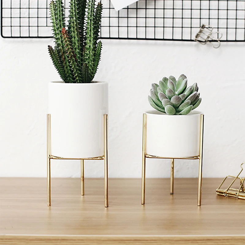 1 шт. скандинавские железные керамические художественные вазы простая