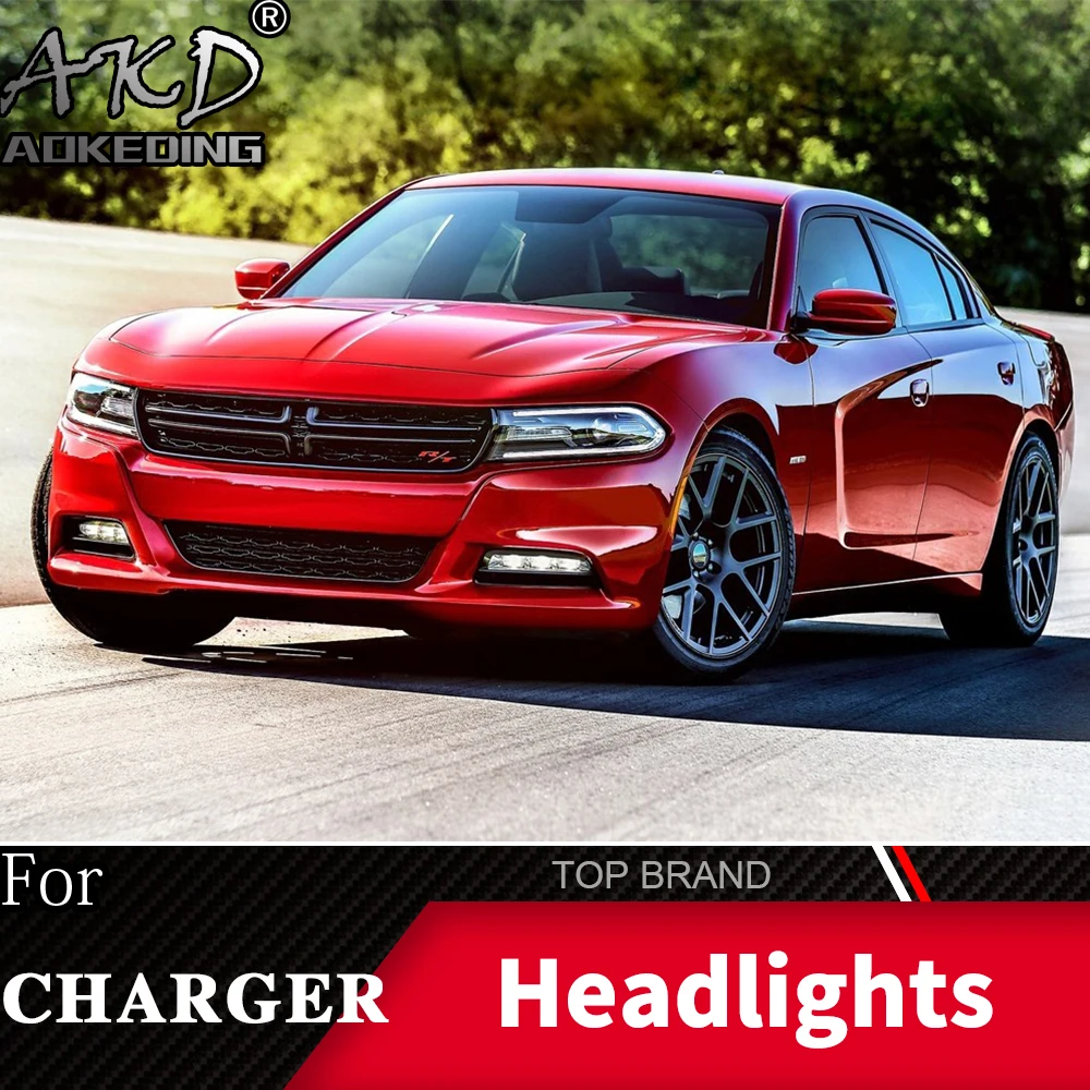 Головной фонарь для автомобиля Dodge charger- фары Противотуманные фары Дневные ходовые огни DRL H7 светодиодный Биксеноновая лампа автомобильные аксессуары