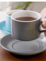 solid color nordic creativity ceramics saucer manual modern eco friendly coffee cup porcelain reuseable tazze drinkware ek50bd