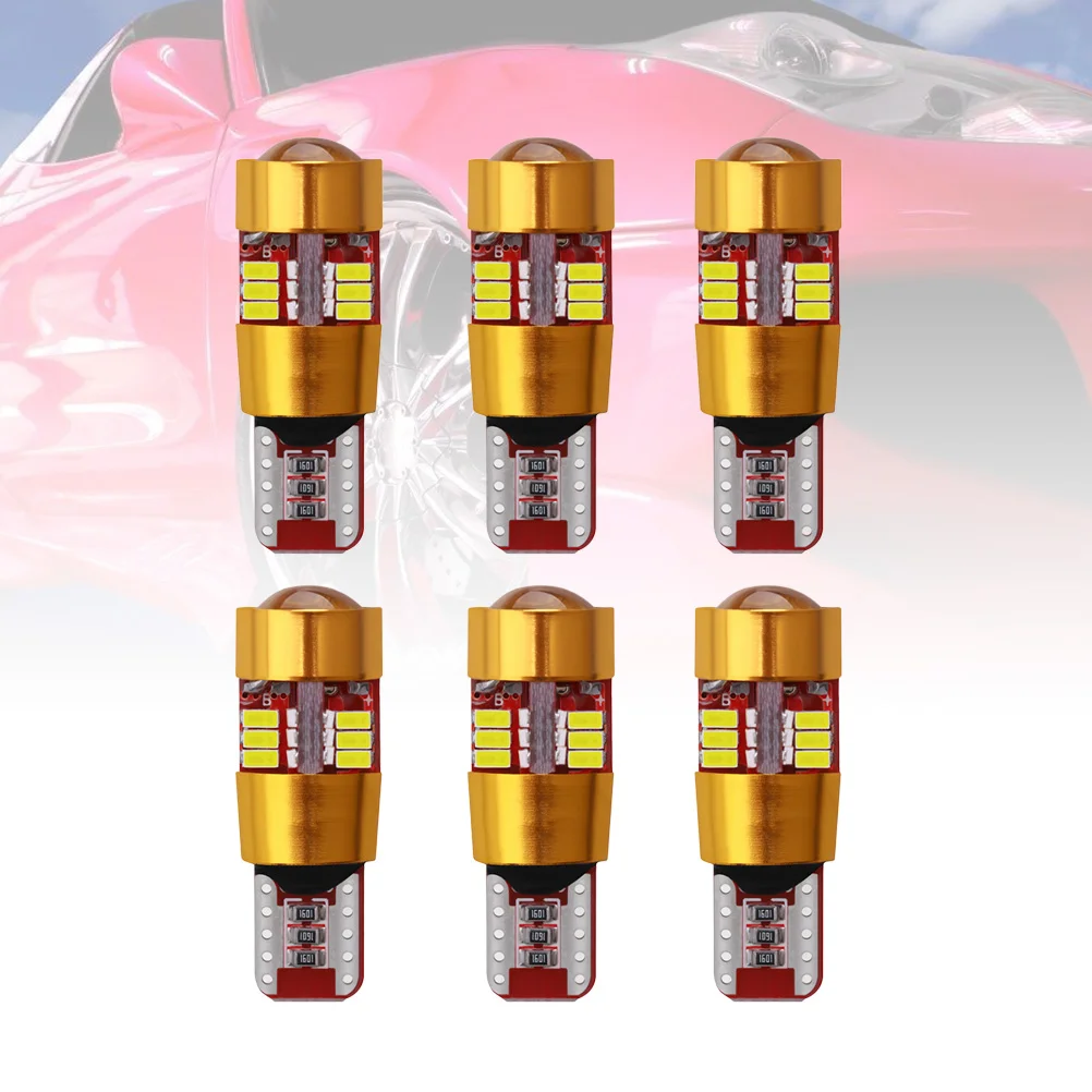 

6 шт., суперъяркая лампа T10 27 SMD 3014
