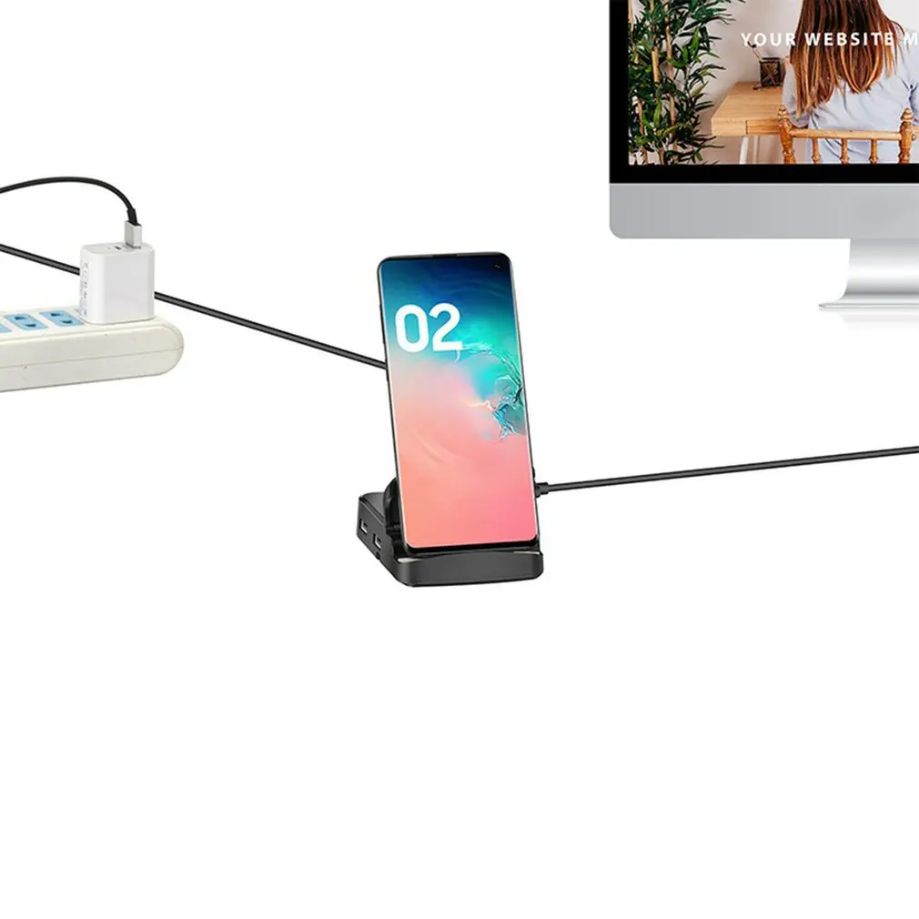 Док-станция 8 в 1 для телефонов Samsung Huawei USB Type-C/HDMI | Мобильные телефоны и аксессуары