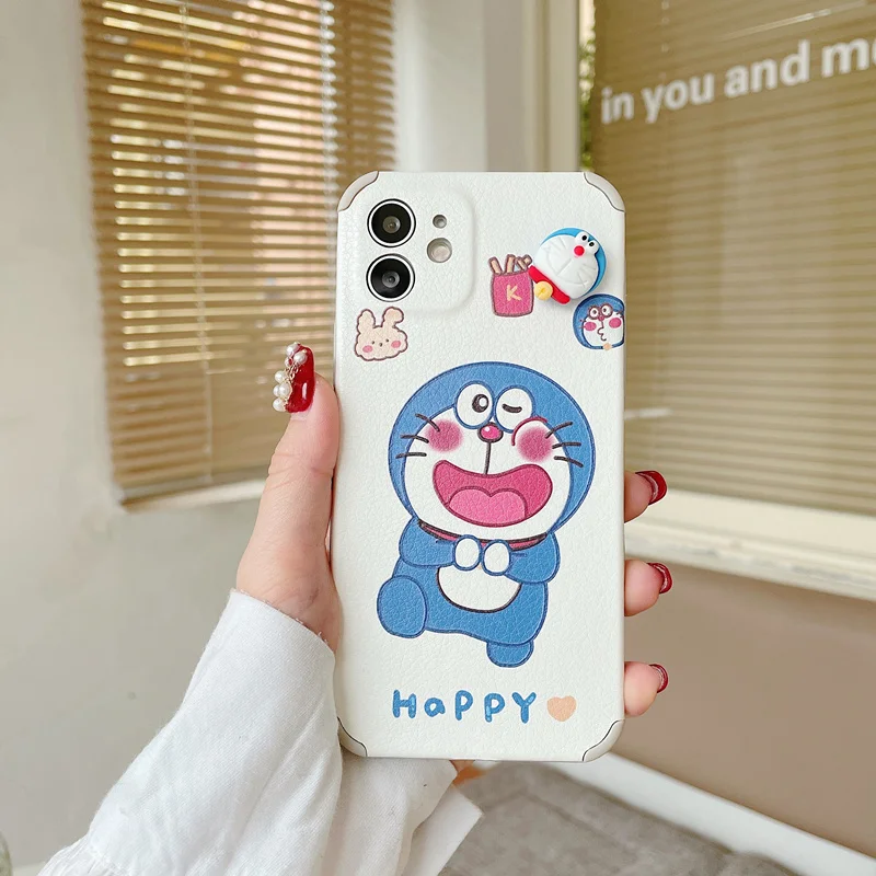 

Doraemon Cartoon Cute Phone Case for HUAWEI mate30pro/p30pro/Nova6se/P40pro/Mate40Pro/p40 Couple Creative Rotating Phone Cover