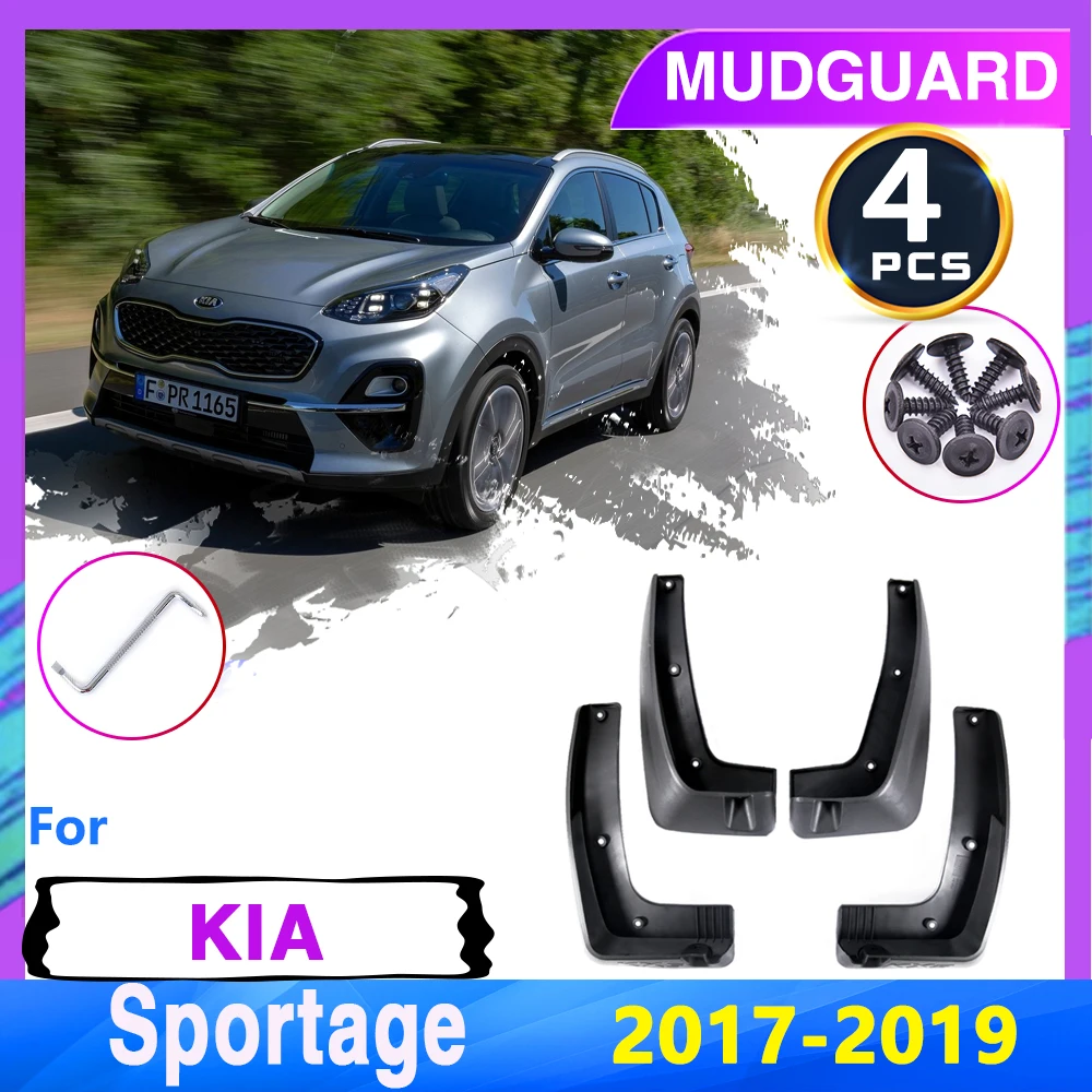 

Car Mudflap Mudguards Fender for KIA Sportage QL 2017 2018 2019 4th 4 Gen Splash Mud Guards Flaps Automative Accessories Goods