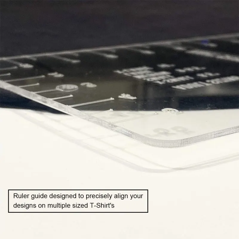 

4PCS/set T-Shirt Alignment Ruler Craft Ruler With Guide Tool Alignment Fabric For Adult Youth Toddler Design Diy Sewing Tools