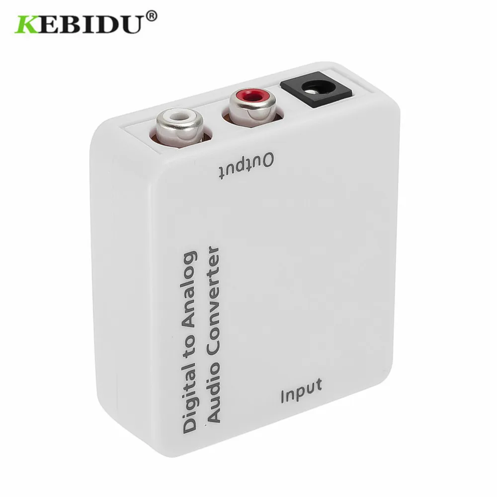 Оптический коаксиальный преобразователь KEBIDU Toslink цифро аналоговый аудиоадаптер