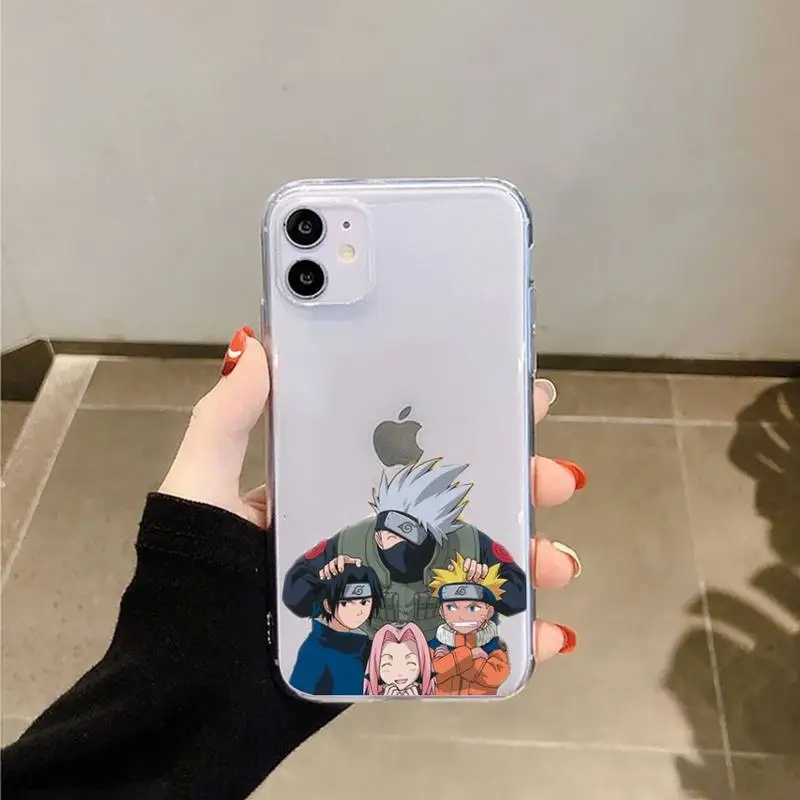 

naruto Anime Kakashi Uchiha Itachi Phone Case Transparent for iPhone 11 12 mini pro XS MAX 8 7 6 6S Plus X 5S SE 2020 XR