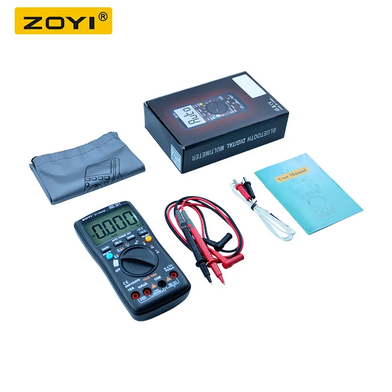 6000 Counts True RMS Bluetooth / Multipurpose Smart Multimeter ZOYI ZT-300AB with temperature and NCV | Инструменты