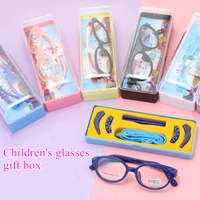 healthy silicone children clear glasses girls boys flexible eyewear frames kids glasses frames spectacle frames child free case