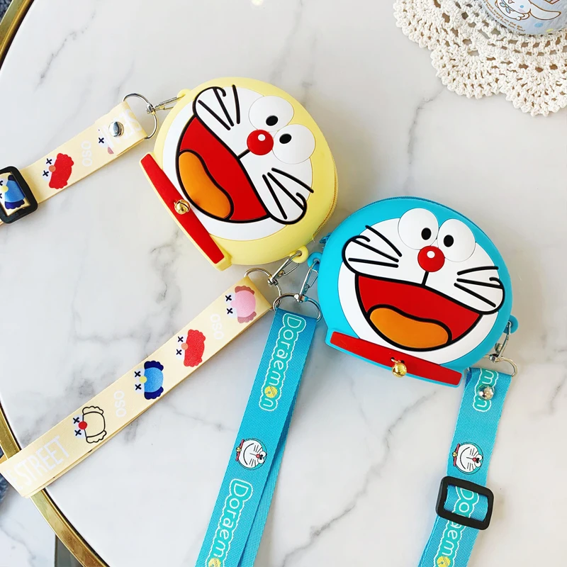 

Новые стильные милые женские сумки через плечо с мультипликационным аниме, модные круглые мини-кошельки и сумочки из мягкого силикона на мо...