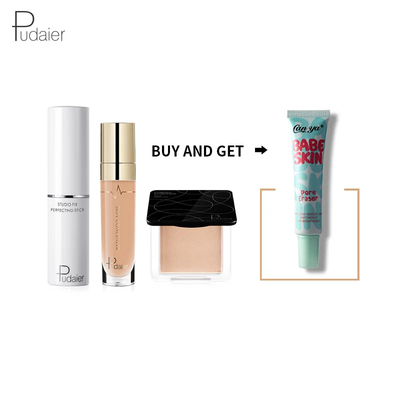 Pudaier основа для макияжа лица крем кожи бронзер пудра жидкий консилер